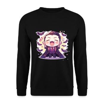 Vampire - Unisex Sweatshirt - black - Front - Alina (178cm) & Michal (187cm)