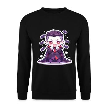 Vampire - Unisex Sweatshirt - black - Front - Alina (178cm) & Michal (187cm)