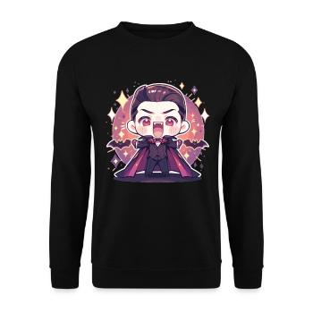 Vampire - Unisex Sweatshirt - black - Front - Alina (178cm) & Michal (187cm)