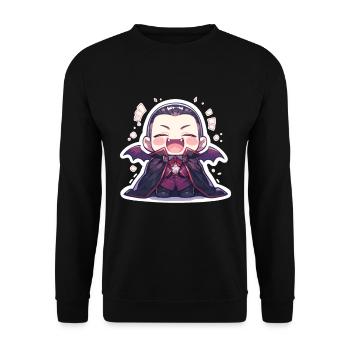 Vampire - Unisex Sweatshirt - black - Front - Alina (178cm) & Michal (187cm)