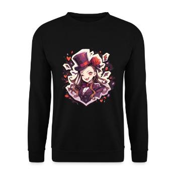 Vampire - Unisex Sweatshirt - black - Front - Alina (178cm) & Michal (187cm)
