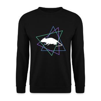 Maus - Unisex Pullover - Schwarz - Vorne - Alina (178cm) & Michal (187cm)