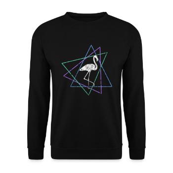 Flamant - Sweat-shirt Unisexe - noir - Devant - Alina (178cm) & Michal (187cm)