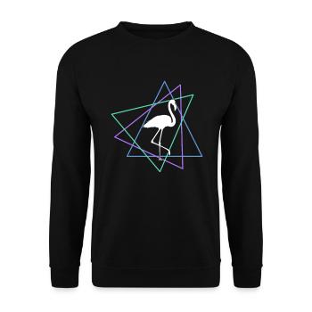 Flamant - Sweat-shirt Unisexe - noir - Devant - Alina (178cm) & Michal (187cm)