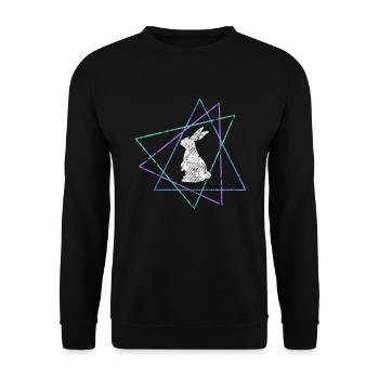 Lièvre - Sweat-shirt Unisexe - noir - Devant - Alina (178cm) & Michal (187cm)