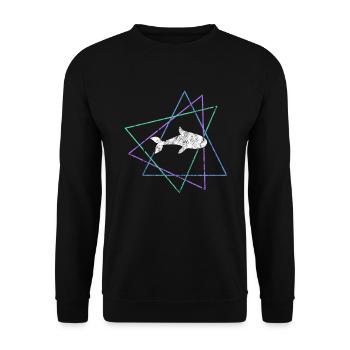 Fish - Unisex Sweatshirt - black - Front - Alina (178cm) & Michal (187cm)