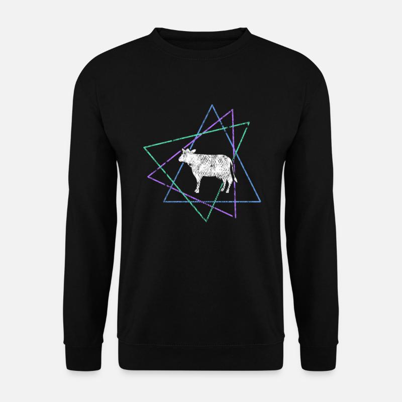 Kuh - Unisex Pullover - Schwarz