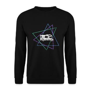 Camper - Unisex Sweatshirt - black - Front - Alina (178cm) & Michal (187cm)