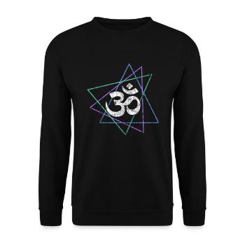 Meditation - Unisex Pullover - Schwarz - Vorne - Alina (178cm) & Michal (187cm)