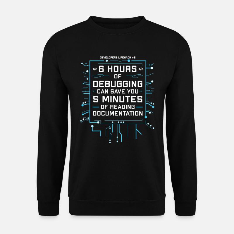 Programmer Humor Coding Jokes Developer - Unisex Sweatshirt - black