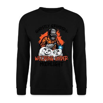 Meuleuses effrayantes : soudure au clair de lune - Sweat-shirt Unisexe - noir - Devant - Alina (178cm) & Michal (187cm)
