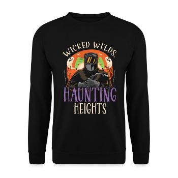 Evil Welds Ghostly Heights Soudeur Hal - Sweat-shirt Unisexe - noir - Devant - Alina (178cm) & Michal (187cm)