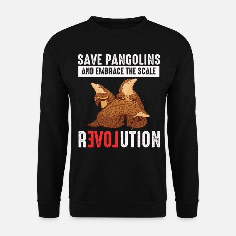 Scale Revolution Pangolins Lover Pangolin - Sweat-shirt Unisexe - noir