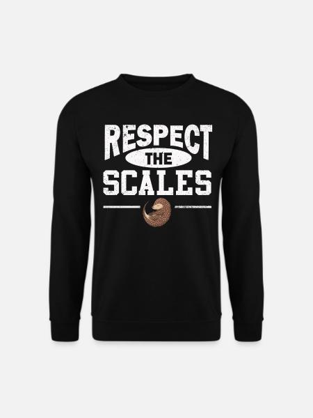 Schuppentier-liebhaber Respektieren Die Schuppen - Unisex Pullover - Schwarz