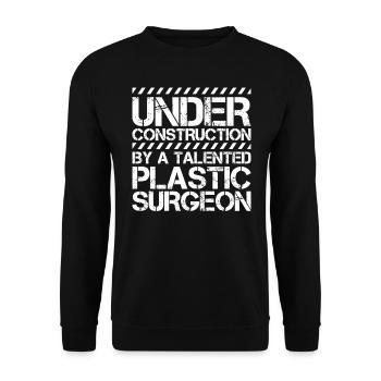 Chirurgien plasticien talentueux et - Sweat-shirt Unisexe - noir - Devant - Alina (178cm) & Michal (187cm)