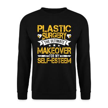 Surgical technologist for the transformation of the - Unisex Sweatshirt - black - Front - Alina (178cm) & Michal (187cm)