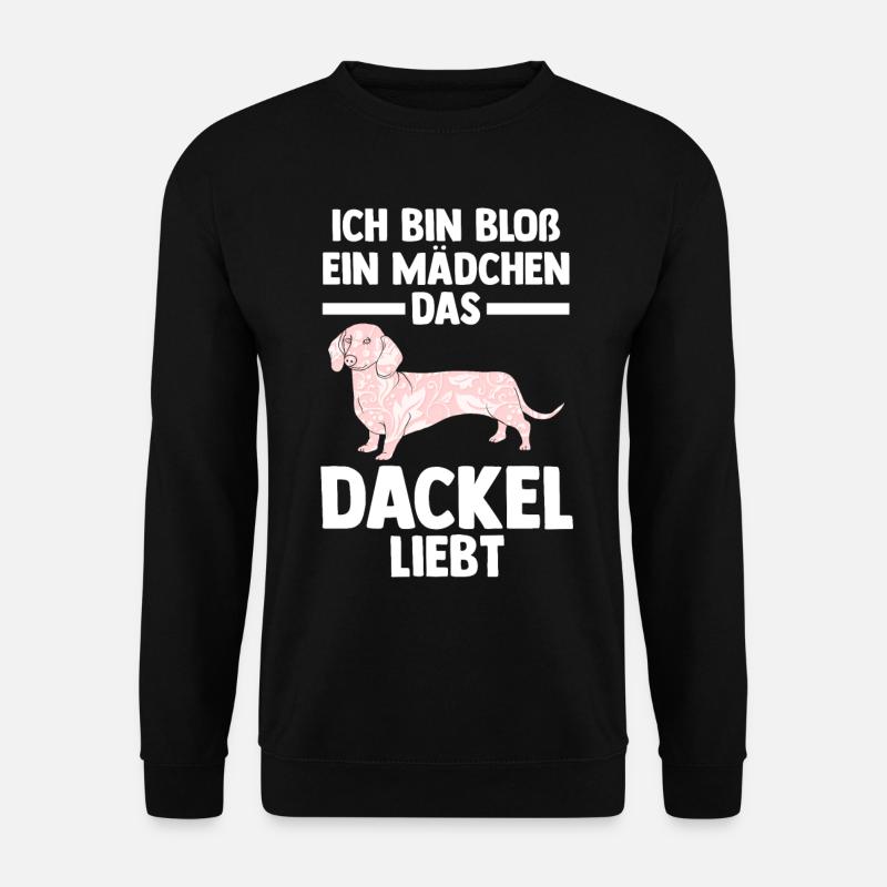 Hund Dackel - Unisex Pullover - Schwarz