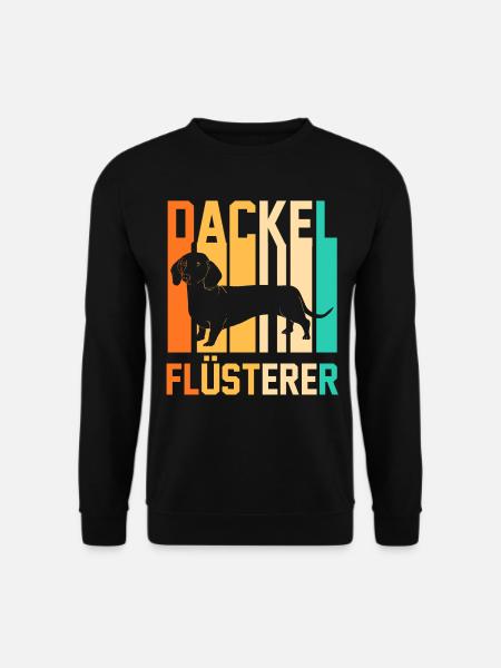 Hund Dackel - Unisex Pullover - Schwarz