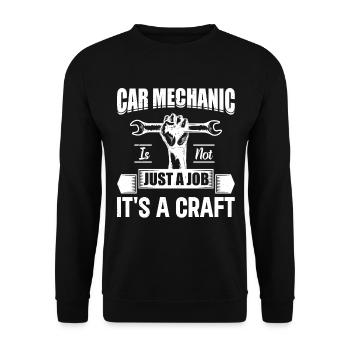 Auto Mechanic - Car Mechanic Is Not Just A Job It' - Unisex Sweatshirt - black - Front - Alina (178cm) & Michal (187cm)