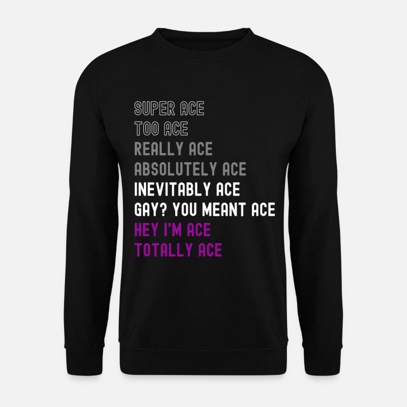 Asexual Ace - Unisex Sweatshirt - black