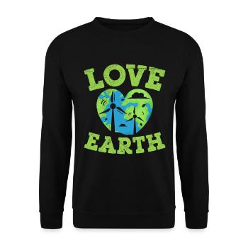 Windkraftanlagentechniker Windmühle Erneuerbare - Unisex Pullover - Schwarz - Vorne - Alina (178cm) & Michal (187cm)