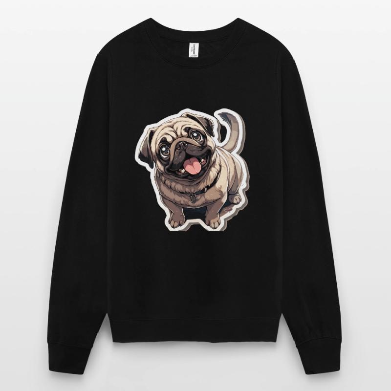 Mops Mops Hund Mops Sonnenbrille Mops Geschenk Unisex Pullover