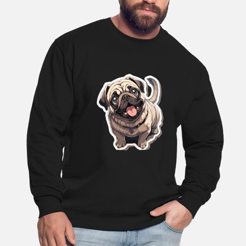 Mops Mops Hund Mops Sonnenbrille Mops Geschenk Unisex Pullover