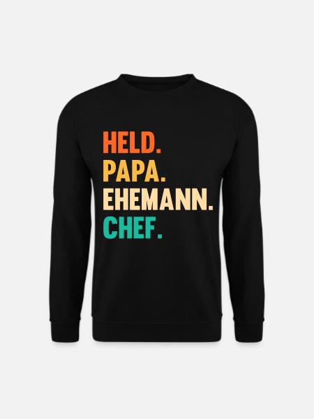 Arbeit Kollegen Vater Papa Teamleiter Führungskraf - Unisex Pullover - Schwarz