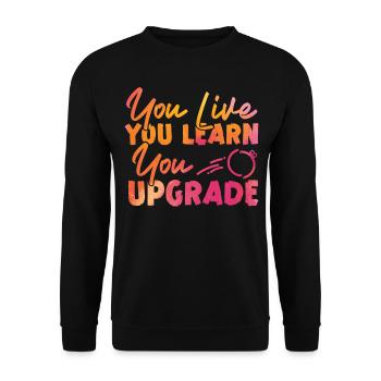 Happy Divorce Party You Live You - Unisex Sweatshirt - black - Front - Alina (178cm) & Michal (187cm)