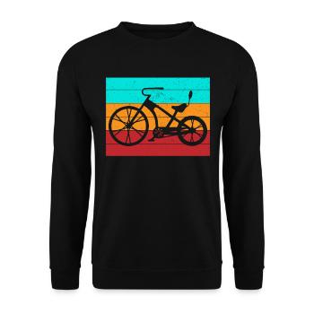 L’amour des motards dans un style rétro pour les fans de moto sportive - Sweat-shirt Unisexe - noir - Devant - Alina (178cm) & Michal (187cm)