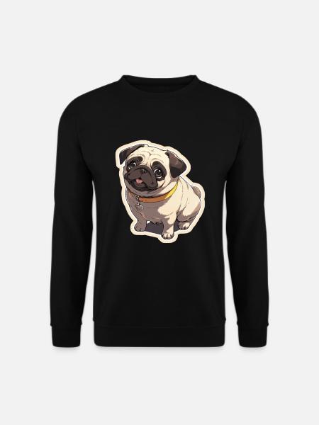 Mops Mops Hund Mops Geschenke Mops Liebhaber - Unisex Pullover - Schwarz