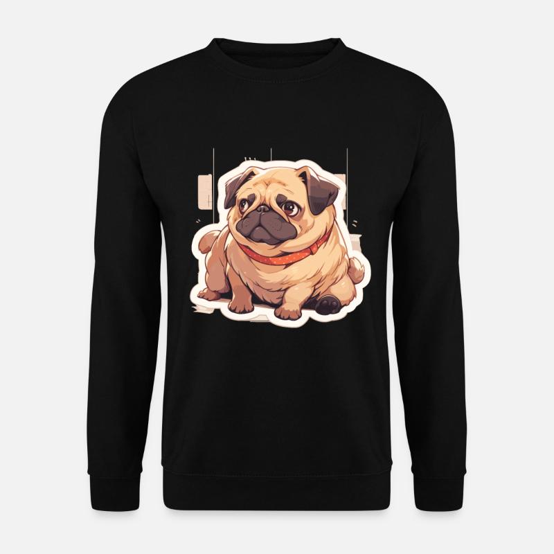 Mops Mops Hund Mops Geschenke Mops Liebhaber - Unisex Pullover - Schwarz