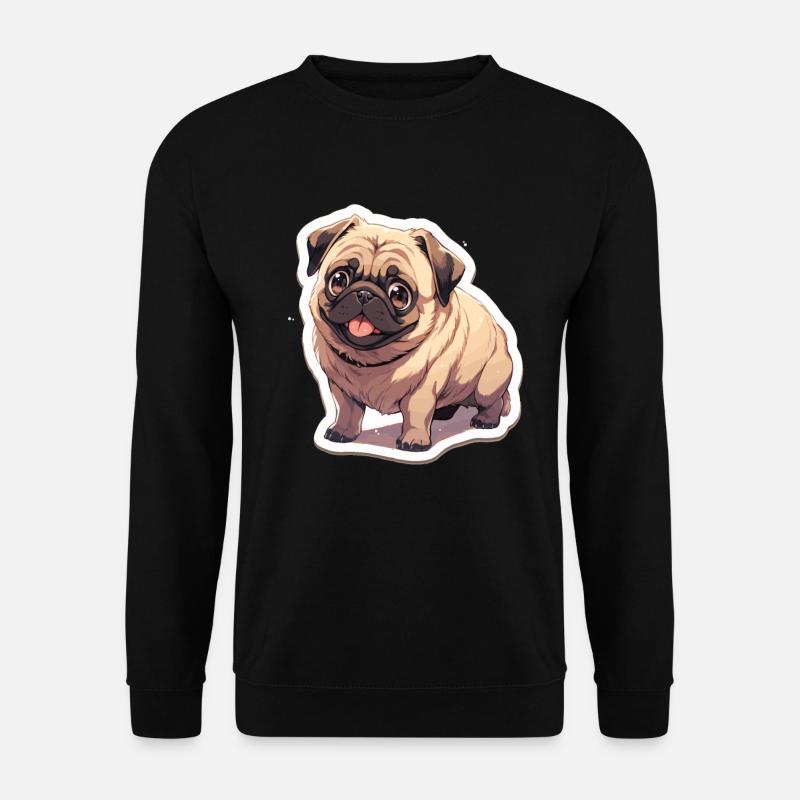 Mops Mops Hund Mops Geschenke Mops Liebhaber - Unisex Pullover - Schwarz