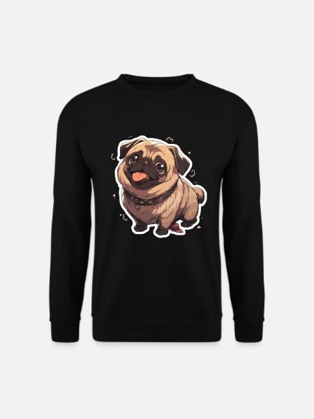 Mops Mops Hund Mops Geschenke Mops Liebhaber - Unisex Pullover - Schwarz