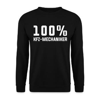 Automechaniker Auto Schrauber - 100% Kfz-Mechanike - Unisex Pullover - Schwarz - Vorne - Alina (178cm) & Michal (187cm)