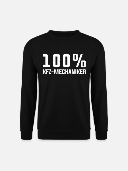 Automechaniker Auto Schrauber - 100% Kfz-Mechanike - Unisex Pullover - Schwarz