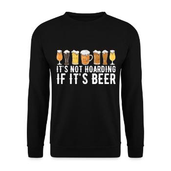 Brassage de bière Brassage de bière - Sweat-shirt Unisexe - noir - Devant - Alina (178cm) & Michal (187cm)