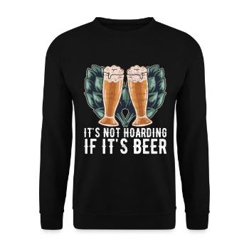 Brassage de bière Brassage de bière - Sweat-shirt Unisexe - noir - Devant - Alina (178cm) & Michal (187cm)