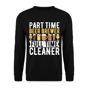 Brassage de bière Brassage de bière - Sweat-shirt Unisexe - noir - Devant - Alina (178cm) & Michal (187cm)
