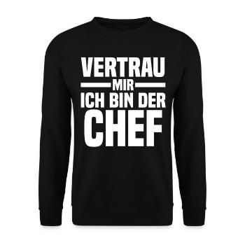Arbeit Kollegen Büro Teamleiter Führungskraft Chef - Unisex Pullover - Schwarz - Vorne - Alina (178cm) & Michal (187cm)