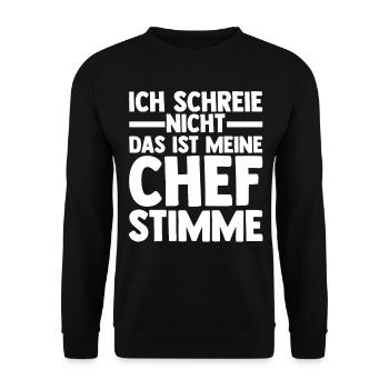 Arbeit Kollegen Büro Teamleiter Führungskraft Chef - Unisex Pullover - Schwarz - Vorne - Alina (178cm) & Michal (187cm)