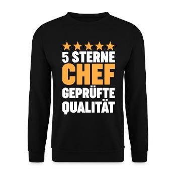 Arbeit Kollegen Büro Teamleiter Führungskraft Chef - Unisex Pullover - Schwarz - Vorne - Alina (178cm) & Michal (187cm)