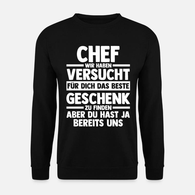Arbeit Kollegen Büro Teamleiter Führungskraft Chef - Unisex Pullover - Schwarz