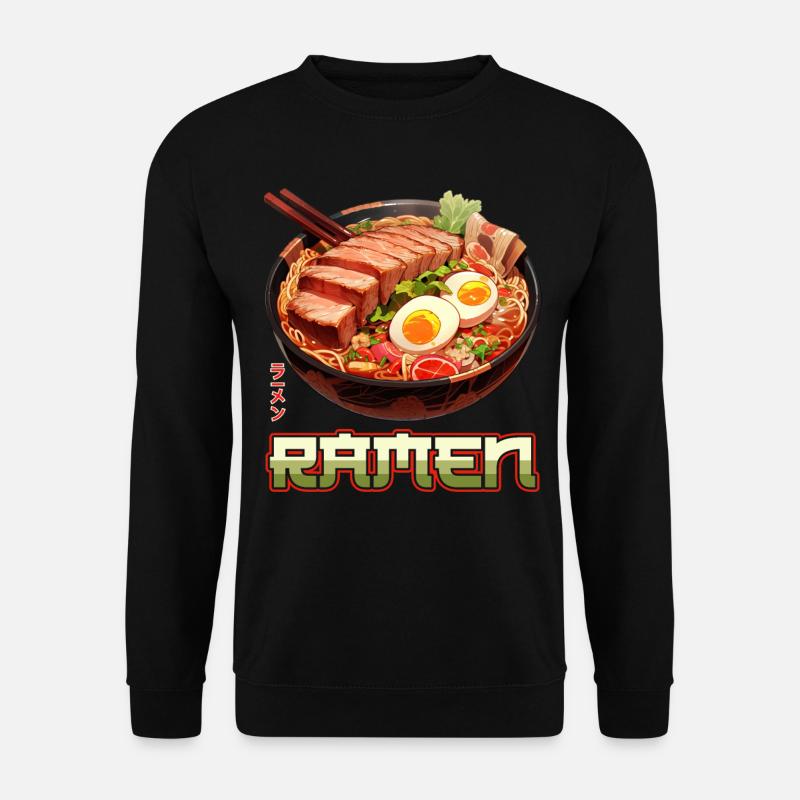 Anime Ramen Nudeln - Unisex Pullover - Schwarz