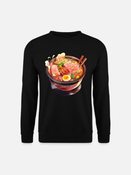 Anime Ramen Noodles - Unisex Sweatshirt - black