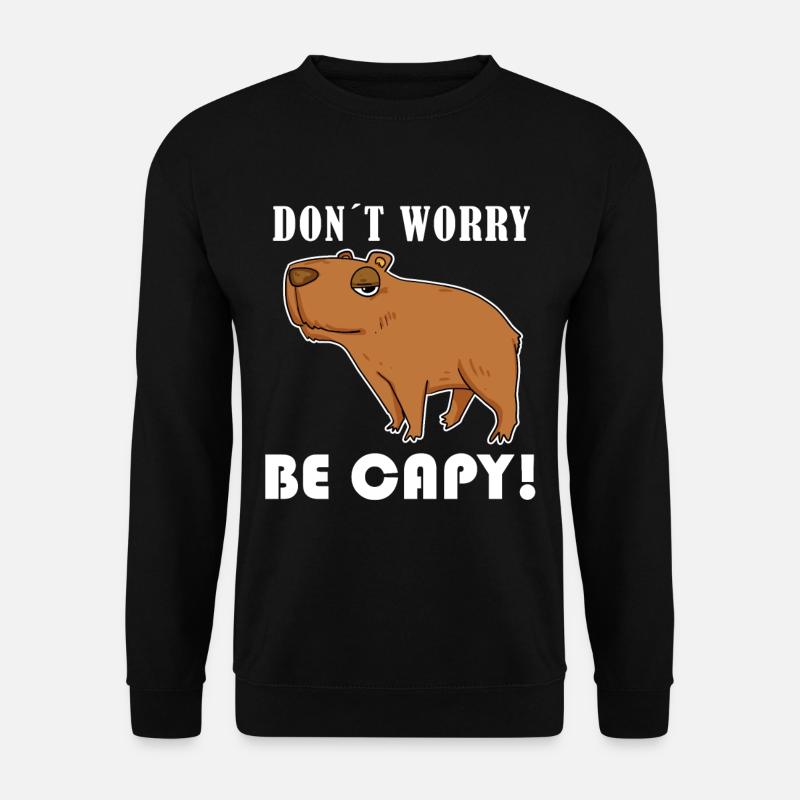Capybara Animal Saying - Unisex Sweatshirt - black