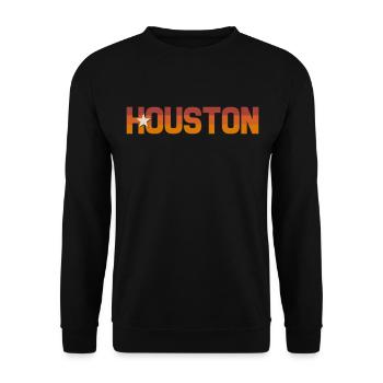 Texas Gift Huston Austin Dallas El Paso Rodeo - Unisex Sweatshirt - black - Front - Alina (178cm) & Michal (187cm)