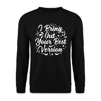 Plastic surgeon brings the best surgical - Unisex Sweatshirt - black - Front - Alina (178cm) & Michal (187cm)