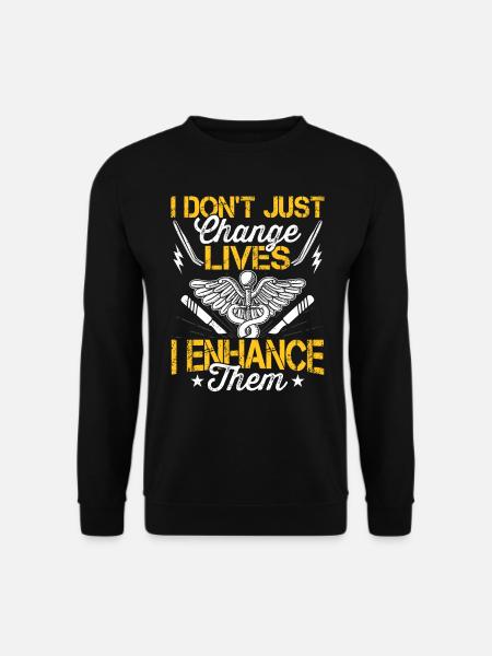 Plastic surgeon doesn't change lives - Unisex Sweatshirt - black
