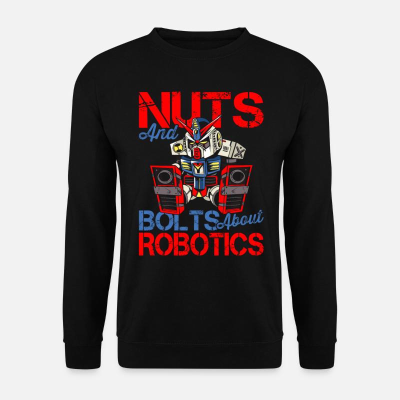 Robotik-liebhaber Muttern Schrauben - Unisex Pullover - Schwarz